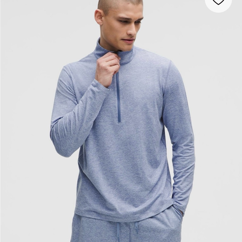 Lululemon Men’s Soft Jersey Half Zip - Blue L